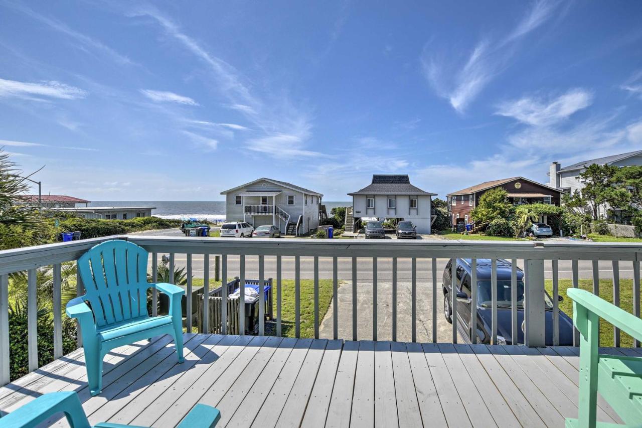 Oak Island Beach Abode With Deck Walk To Shore! Eksteriør bilde