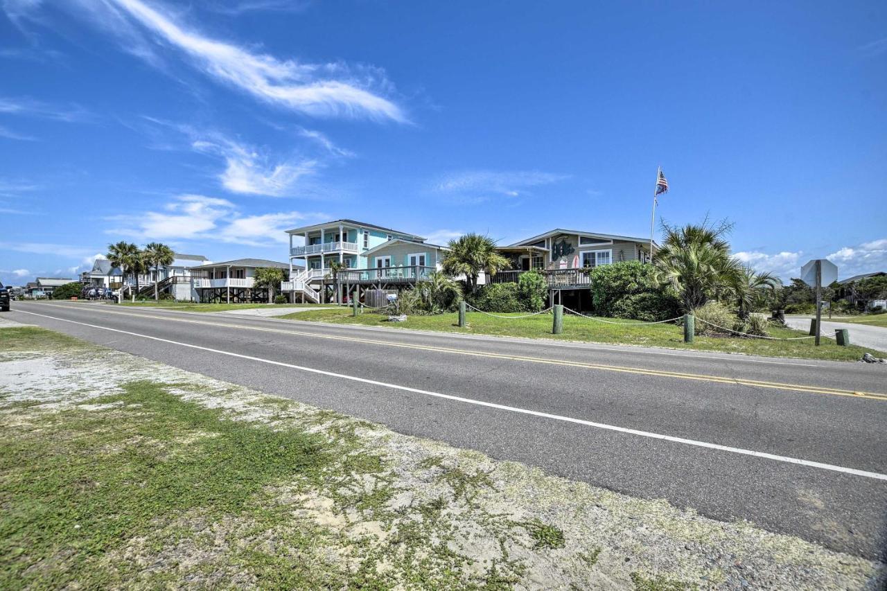 Oak Island Beach Abode With Deck Walk To Shore! Eksteriør bilde