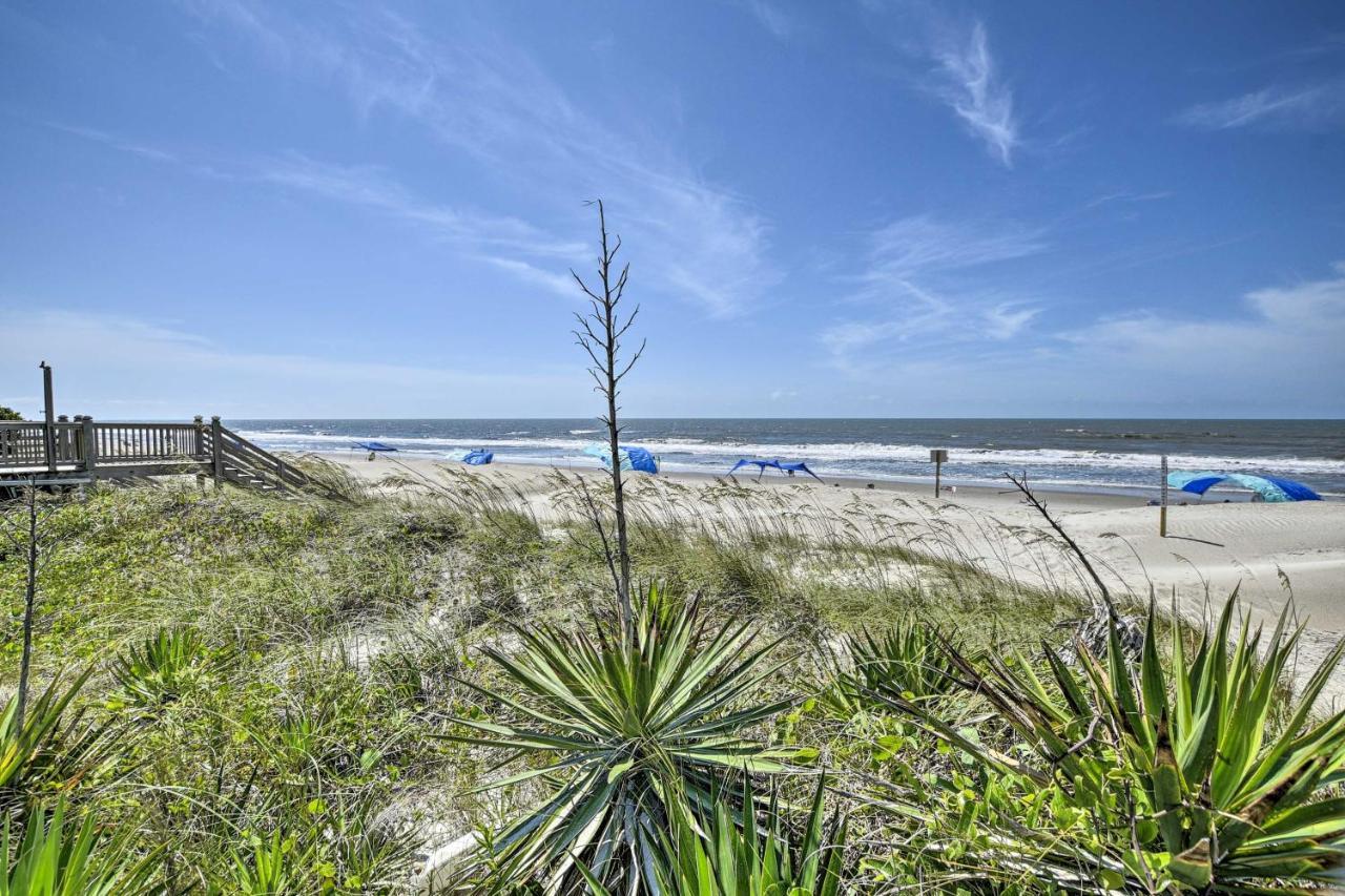 Oak Island Beach Abode With Deck Walk To Shore! Eksteriør bilde
